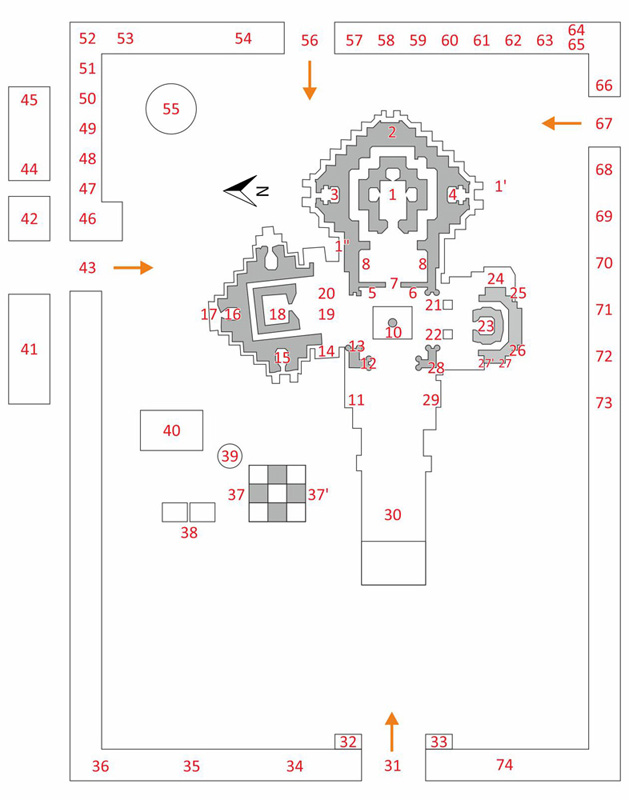 Detail map of Mahalaxmi Ambabai temple of Kolhapur Mahalaxmi Ambabai temple